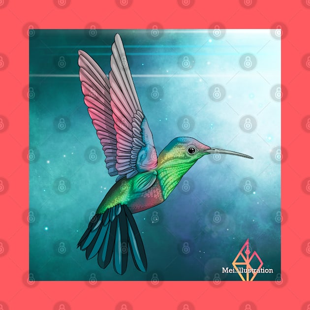 Hummingbird by Mei.illustration