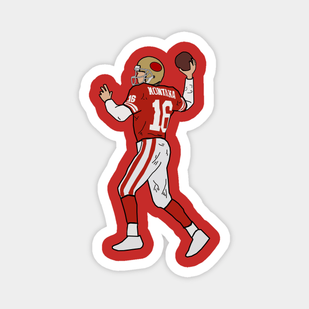 Joe Montana - San Francisco 49ers Magnet by xavierjfong