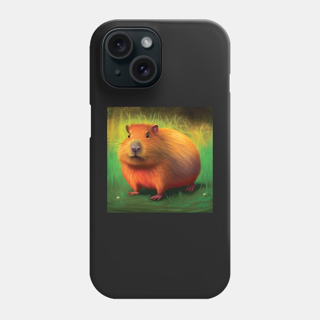 Cute Guinea Pig Art Phone Case by Geminiartstudio