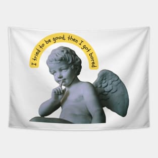 Bored Angel Baby Tapestry