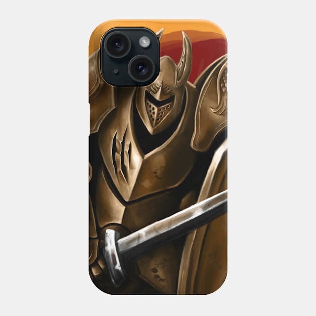 mustard knight Phone Case by Nortrym