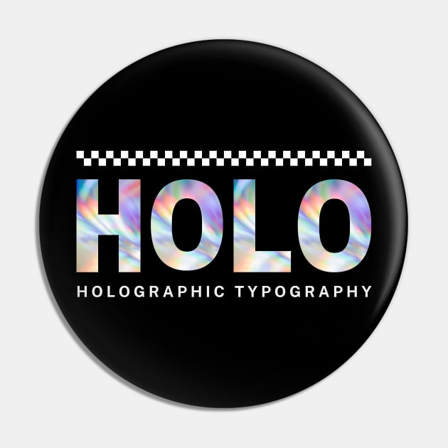 Black Modern Holographic Pin by ACH PAINT