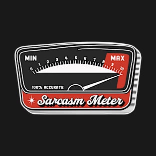 Sarcasm Meter - Retro Vintage T-Shirt