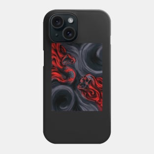 Skull & Snake (red) Phone Case