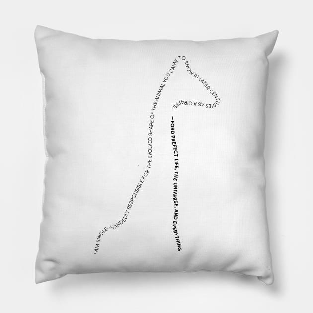 Responsible for Giraffes Pillow by nerdfelt