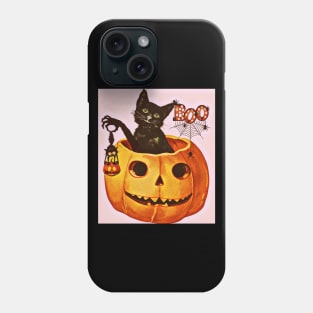 Black Cat Inside Jack O Lantern Phone Case