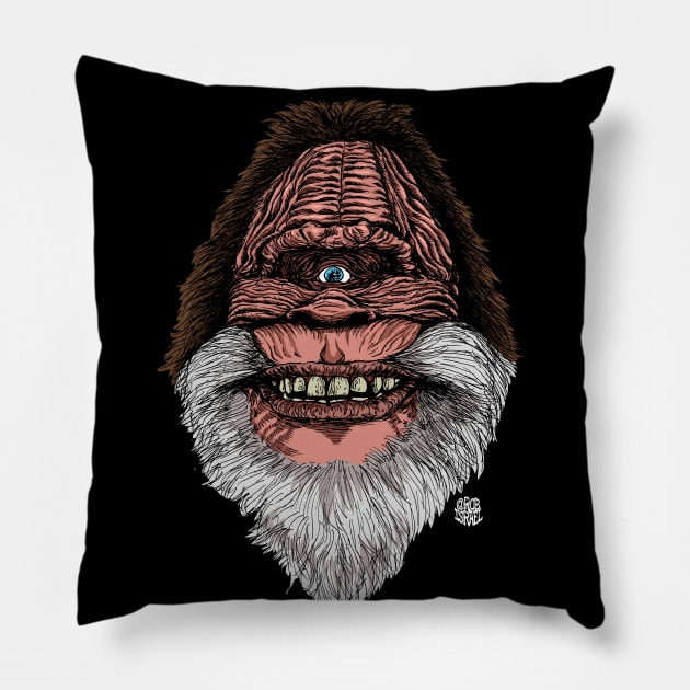 Sasquatch Cyclops Pillow by Robisrael