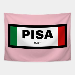 Pisa City in Italian Flag Tapestry
