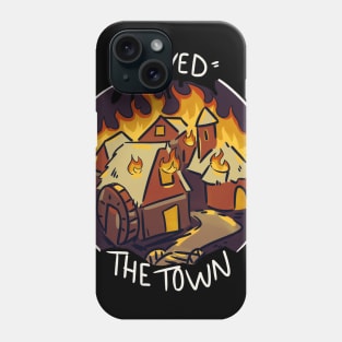 RPG Burned Down The Town - "Saved" - Dark Mode Phone Case