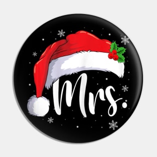 Mr Mrs Claus Christmas Couples Matching His And Her Pajamas Pin