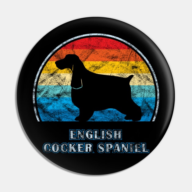English Cocker Spaniel Vintage Design Dog Pin by millersye