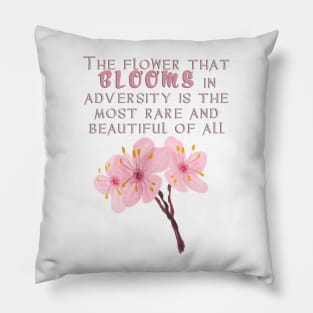 Bloom in Adversity Pillow