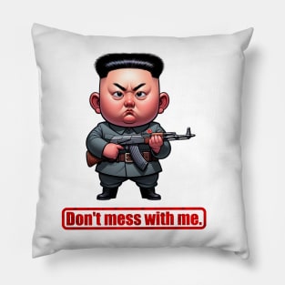 A Mischievous Boy from North Korea Pillow