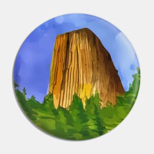 Devils Tower in Wyoming Pin