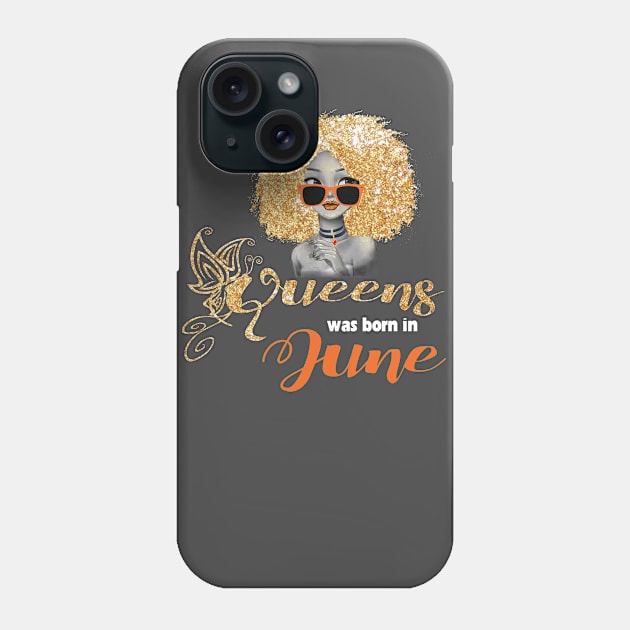 queen was born in june Phone Case by vamstudio