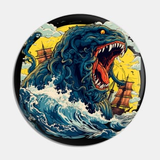 Giant Sea Monster Pin