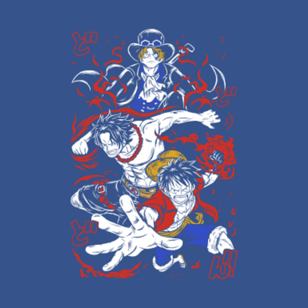 pirate luffy ace - Anime Girls - T-Shirt