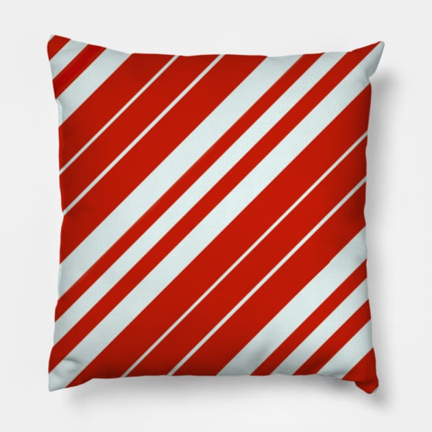 Candy Cane Pillow by Clarmeleon