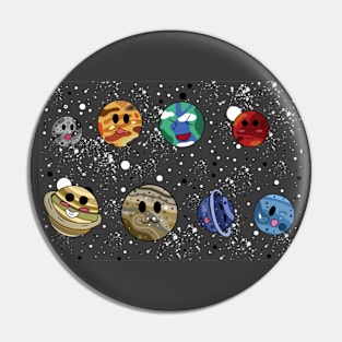 Planets(Dark Version) Pin