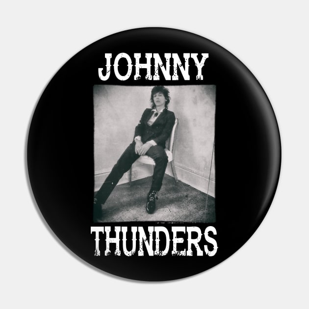 Johnny Thunders retro Pin by Hoang Bich