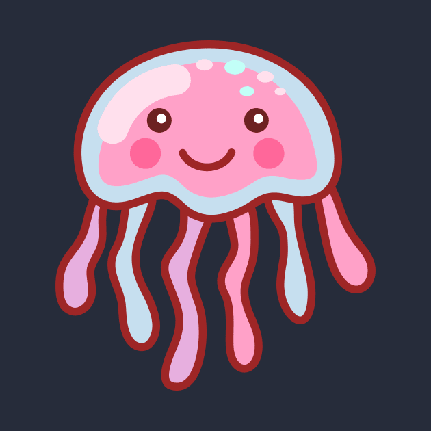 Cotton Candy Jellyfish Minimal by lightsonfire