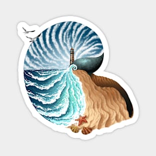 Nautilus beach Magnet