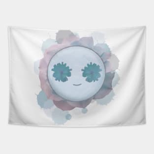 Floral Smiley Tapestry