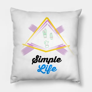 Simple Life Tshirt Design Pillow