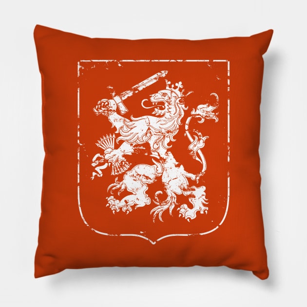 Dutch Arms-Heraldry-Holland-Nederlands Pillow by StabbedHeart