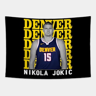 Denver Nuggets Nikola Jokic 15 Tapestry