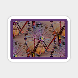 Sunsets over the Ferris Wheel Magnet