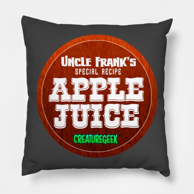 Uncle Franks Special Apple Juice Pillow by CreatureGeek