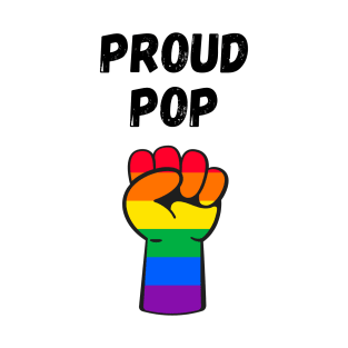 Proud Pop Rainbow Pride T Shirt Design T-Shirt