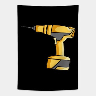 Carpenter Construction Drill Tapestry