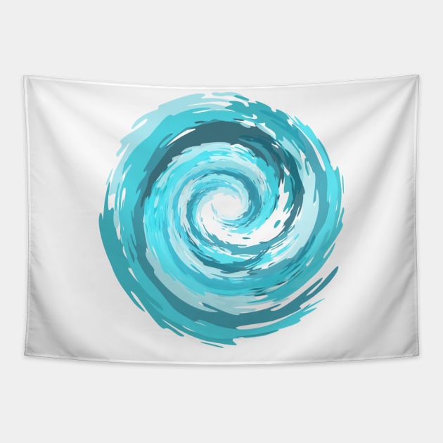 Ocean Swirl Tapestry by Clutterbooke