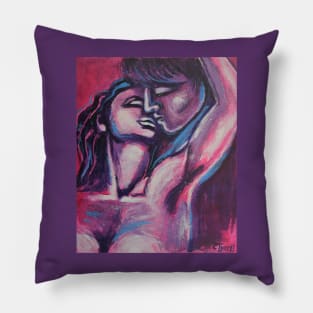 Lovers At Sunset 3 Pillow