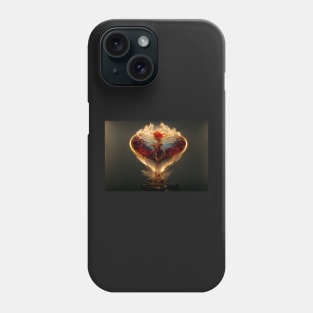 Flaming Heart Art  /  Flame Heart Unwind Designs Phone Case