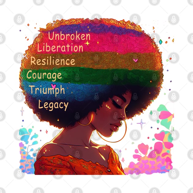 Strong Woman, Retro Afro Woman: Celebrating Mothers with Unbroken Liberation, Resilience, Courage, Triumph, and Legacy by O.M.Art&Yoga