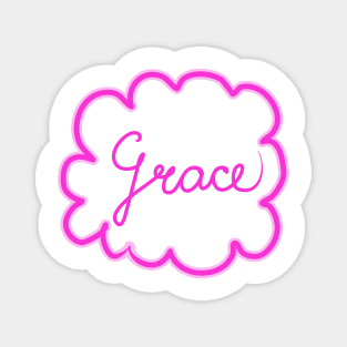 Grace. Female name. Magnet