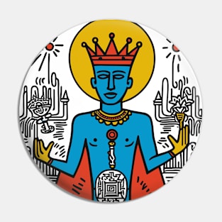 Graffiti Esoteric Tarot Card Pin