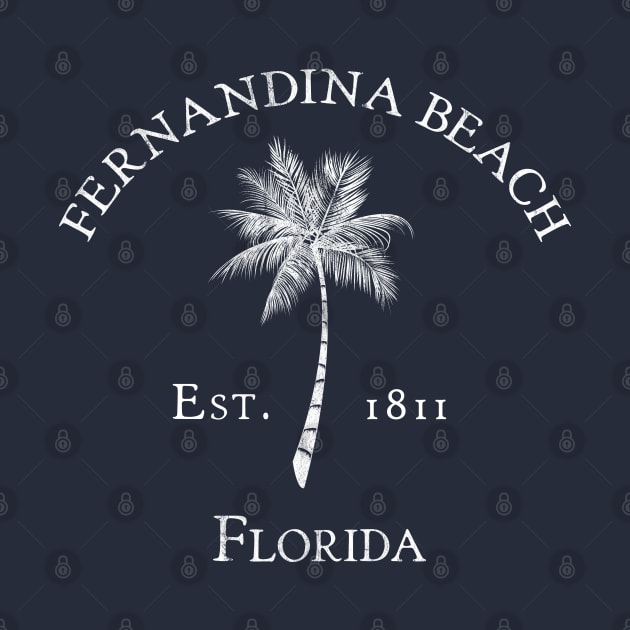 Fernandina Beach Florida Vintage Palm by TGKelly