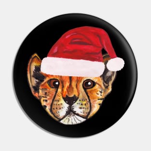 Santa Cheetah Pin