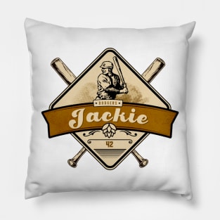 jackie, baseball Pillow