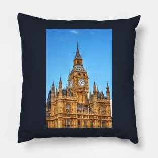 Big Ben, Elizabeth Tower, London, UK Pillow