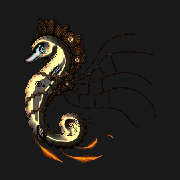 Cute little steampunk seahorse by Nicky2342