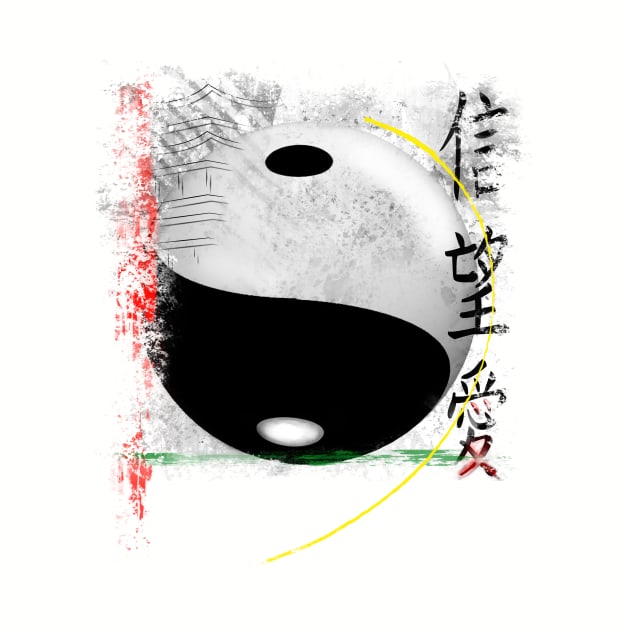 Abstract Yin and Yin by asaiphoto