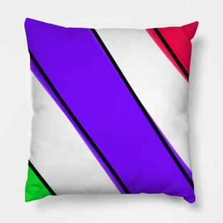 Colorful watercolor abstract art Pillow