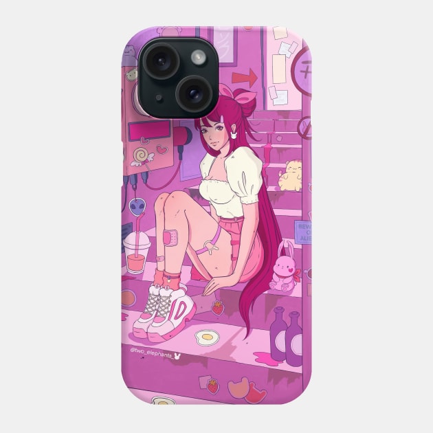 Pink Phone Case by Two elephants 