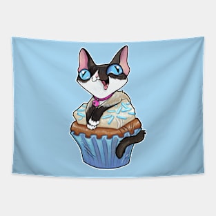 Siamese kitty cupcake Tapestry