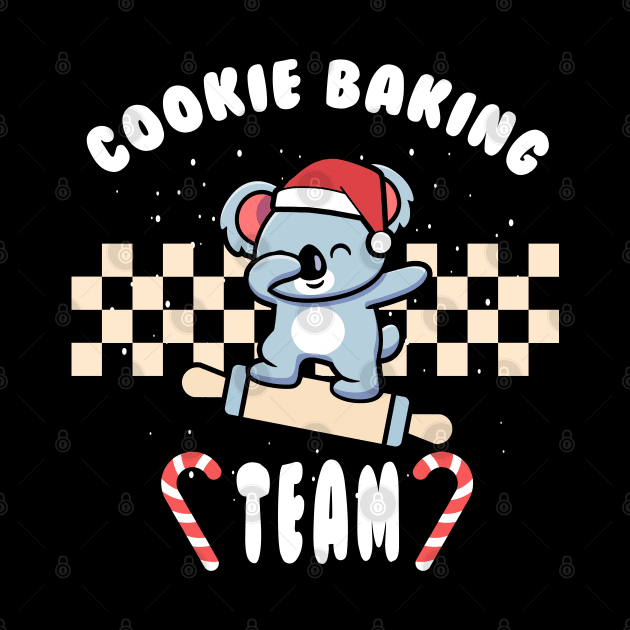 Cookie Baking Crew Koala Christmas Cookie Baking Team by Daytone